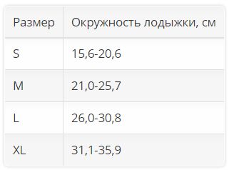 бандаж на голеностоп
